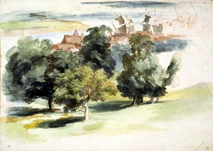 Paesaggio inglese, c.1635-41 da Anthony van Dyck